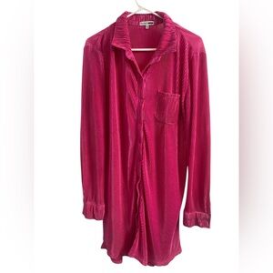 Fashion Nova Fuchsia Pleated Dress